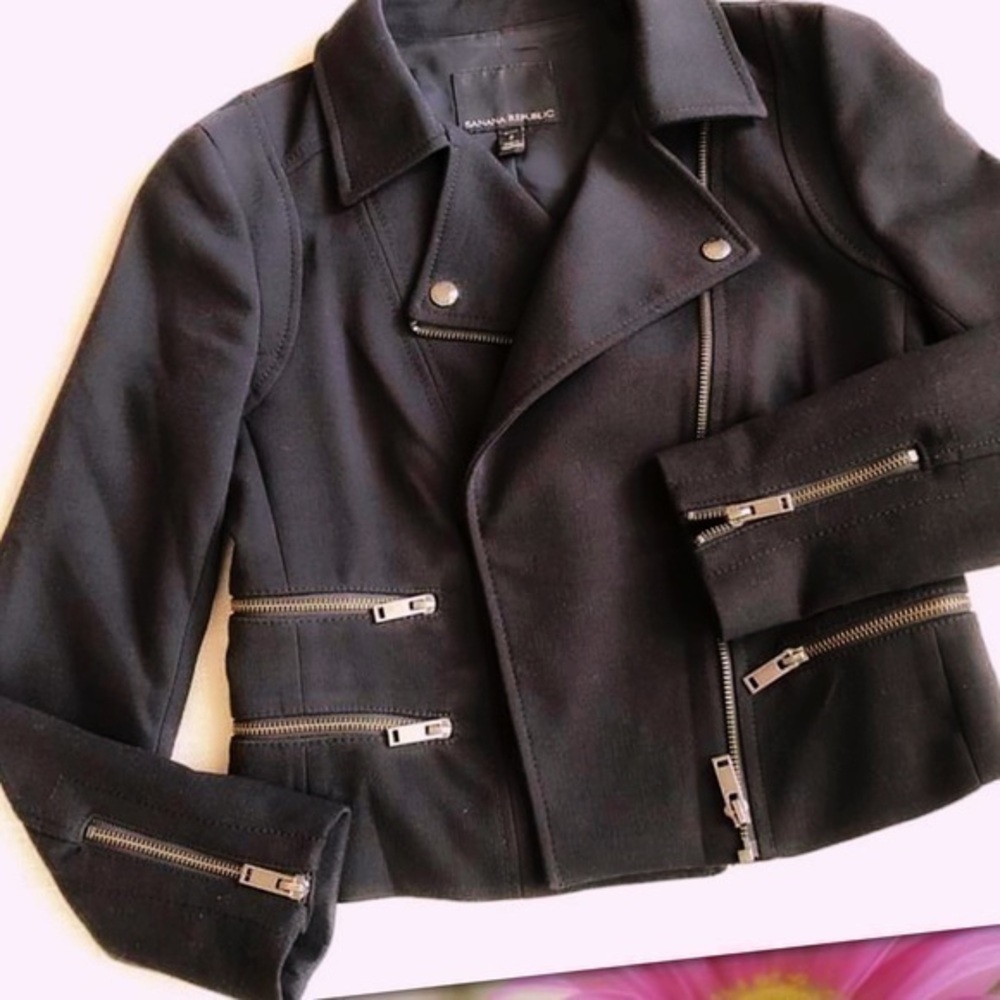 BANANA REPUBLIC MOTO UTILITY JACKET NEW! 2 P